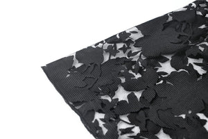 Gothic Japanese lace dress with kimono neck DW347