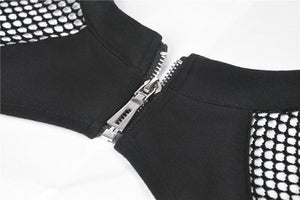 Punk mermaid sexy lace up thigh pencil dress DW353 - Gothlolibeauty