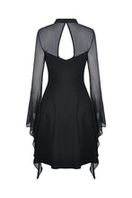 Load image into Gallery viewer, Punk mesh horn long sleeves midi dress  DW354 - Gothlolibeauty