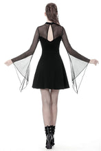 Load image into Gallery viewer, Punk mesh horn long sleeves midi dress  DW354 - Gothlolibeauty