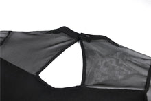 Load image into Gallery viewer, Punk mesh horn long sleeves midi dress  DW354 - Gothlolibeauty
