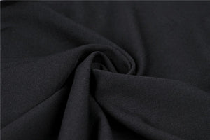 Gothic vintage black dress with a big white skull cross front DW356