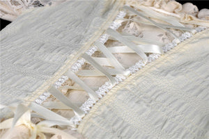 Steampunk beige cocktail short sleeves dress DW358