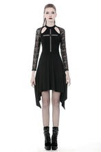 Load image into Gallery viewer, Gothic hollow cross dress with lacey long sleeves DW363 - Gothlolibeauty