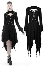 Load image into Gallery viewer, Punk chain long sleeves dress DW365 - Gothlolibeauty