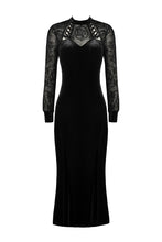 Load image into Gallery viewer, Gothic long velvet slim party dress  DW368 - Gothlolibeauty