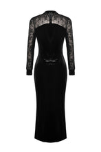 Load image into Gallery viewer, Gothic long velvet slim party dress  DW368 - Gothlolibeauty
