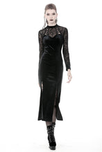Load image into Gallery viewer, Gothic long velvet slim party dress  DW368 - Gothlolibeauty