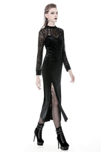 Load image into Gallery viewer, Gothic long velvet slim party dress  DW368 - Gothlolibeauty
