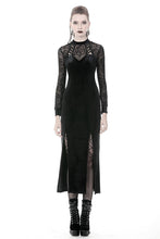 Load image into Gallery viewer, Gothic long velvet slim party dress  DW368 - Gothlolibeauty