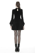 Load image into Gallery viewer, Gothic double heart front belt waist dress DW373 - Gothlolibeauty