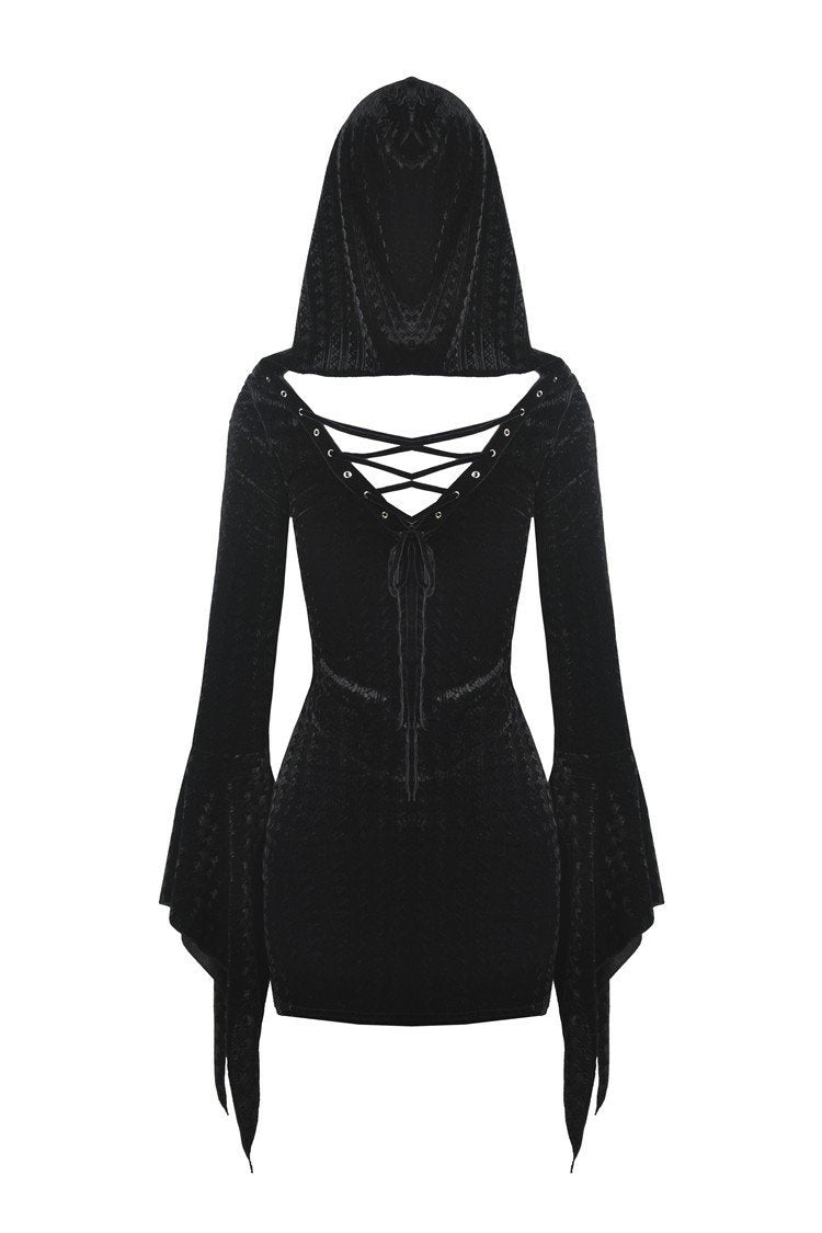 Gothic witch holloween hooded slim dress DW375 DARK IN LOVE Gothic witch holloween hooded slim dress DW375 DARK IN LOVE