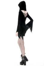 Load image into Gallery viewer, Gothic witch holloween hooded slim dress DW375 - Gothlolibeauty