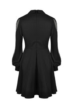 Load image into Gallery viewer, Gothic coffin and cross front long sleeves dress DW378 - Gothlolibeauty