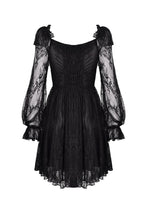 Load image into Gallery viewer, Gothic elegant long sleeves lace midi dress DW383 - Gothlolibeauty