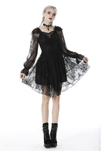Load image into Gallery viewer, Gothic elegant long sleeves lace midi dress DW383 - Gothlolibeauty