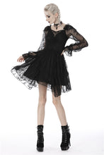 Load image into Gallery viewer, Gothic elegant long sleeves lace midi dress DW383 - Gothlolibeauty