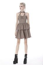 Load image into Gallery viewer, Punk checked layer prom corset dress DW387 - Gothlolibeauty