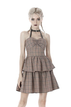 Load image into Gallery viewer, Punk checked layer prom corset dress DW387 - Gothlolibeauty