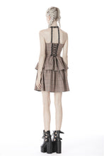 Load image into Gallery viewer, Punk checked layer prom corset dress DW387 - Gothlolibeauty