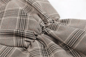 Punk checked layer prom corset dress DW387 - Gothlolibeauty