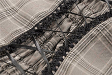 Load image into Gallery viewer, Punk checked layer prom corset dress DW387 - Gothlolibeauty