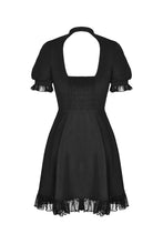 Load image into Gallery viewer, Gothic lolita hearted lace up midi dress DW389 - Gothlolibeauty