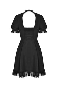 Gothic lolita hearted lace up midi dress DW389 - Gothlolibeauty