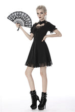Load image into Gallery viewer, Gothic lolita hearted lace up midi dress DW389 - Gothlolibeauty