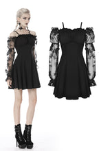 Load image into Gallery viewer, Gothic sexy off-shoulder lacey sleeves dress DW390 - Gothlolibeauty