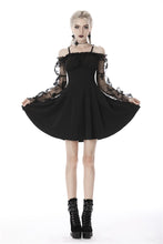 Load image into Gallery viewer, Gothic sexy off-shoulder lacey sleeves dress DW390 - Gothlolibeauty