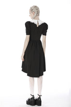 Load image into Gallery viewer, Black lolita Whiteite collar cocktail dress DW397 - Gothlolibeauty