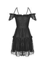 Load image into Gallery viewer, Gothic lace star-line chest short sleeves dress DW408 - Gothlolibeauty