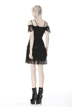 Load image into Gallery viewer, Gothic lace star-line chest short sleeves dress DW408 - Gothlolibeauty