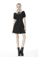 Load image into Gallery viewer, Punk Whiteite lapel collar short sleeves dress DW410 - Gothlolibeauty