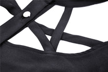 Load image into Gallery viewer, Punk Whiteite lapel collar short sleeves dress DW410 - Gothlolibeauty
