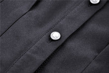 Load image into Gallery viewer, Punk Whiteite lapel collar short sleeves dress DW410 - Gothlolibeauty