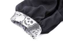 Load image into Gallery viewer, Punk Whiteite lapel collar short sleeves dress DW410 - Gothlolibeauty