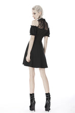 Load image into Gallery viewer, Gothic lolita off shoulder collar bow dress DW415 - Gothlolibeauty