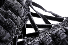Load image into Gallery viewer, Gothic daliy mesh short sleeves halter dress DW417 - Gothlolibeauty