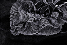 Load image into Gallery viewer, Gothic daliy mesh short sleeves halter dress DW417 - Gothlolibeauty