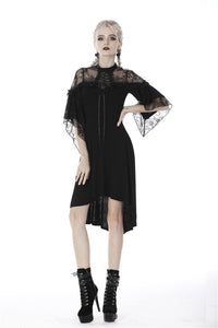 Gothic lace sexy shoulders cocktail dress DW418 - Gothlolibeauty