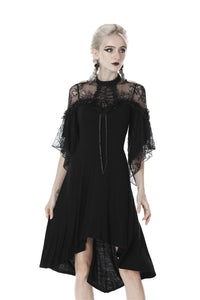Gothic lace sexy shoulders cocktail dress DW418 - Gothlolibeauty