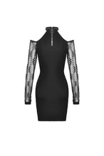Load image into Gallery viewer, Punk net sleeves halter dress DW427