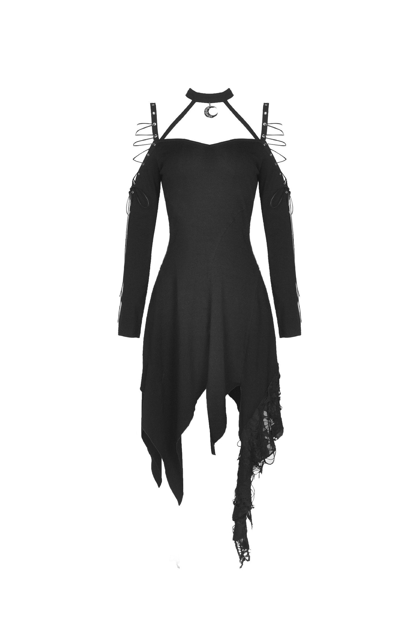 Punk off-shoulders ripped dress DW430 DARK IN LOVE Punk off-shoulders ripped dress DW430 DARK IN LOVE