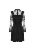 Load image into Gallery viewer, Gothic doll frilly lace velvet dress DW431