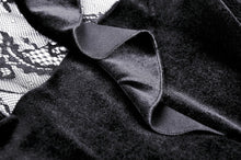 Load image into Gallery viewer, Gothic doll frilly lace velvet dress DW431