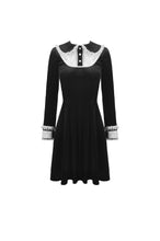 Load image into Gallery viewer, Gothic lolita doll collar velvet dress  DW432