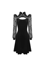 Load image into Gallery viewer, Gothic princess lace velvet dress DW433