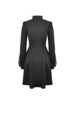 Load image into Gallery viewer, Black dolly frilly lace longsleeves gothic prom dress  DW438
